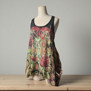 CHRISTIAN AUDIGIER - Jeweled Spider Racerback Tank Top Size - Medium